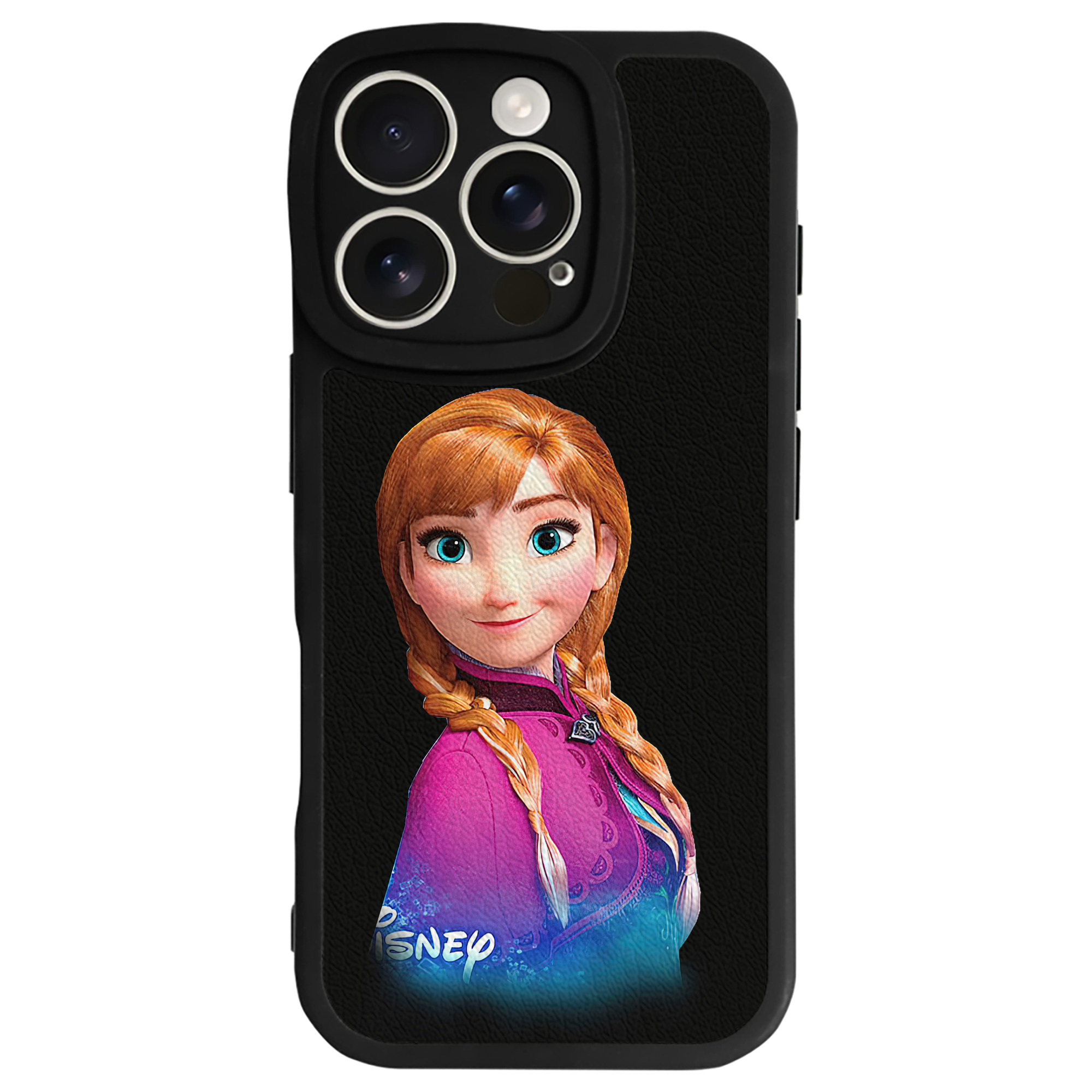 （画像用） アナと雪の女王 アンナ エルサ Frozen Anna Elsa 【iPhone 16シリーズ対応】シリコンスマホケース（レザー調） 材質：シリコン
